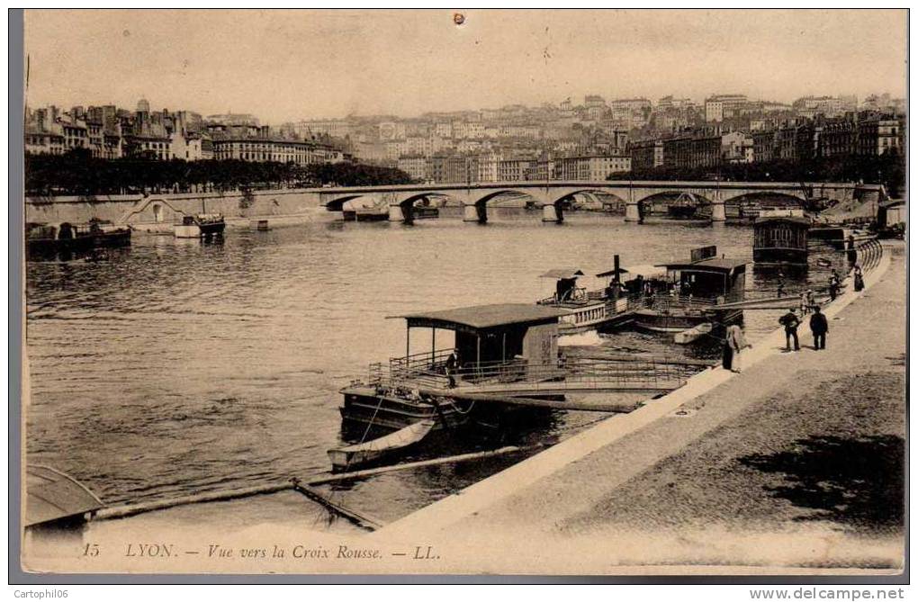 - FRANCE (69) - CPA Ayant Voyagé LYON 1913 - Vue Vers La Croix-Rousse - Editions Lévy N° 15 - - Lyon 4