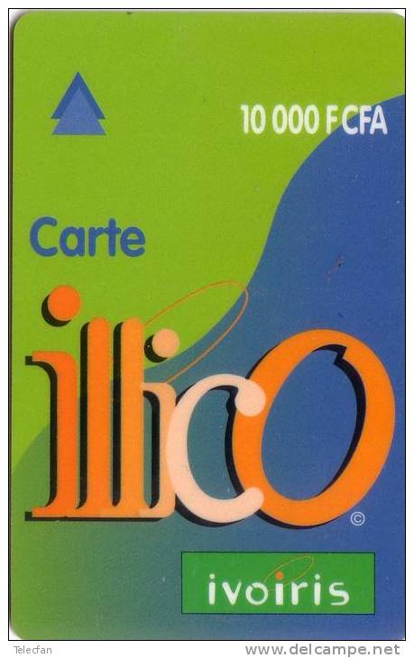 COTE D IVOIRE RECH GSM IVOIRIS ILLICO 10000F UT - Côte D'Ivoire