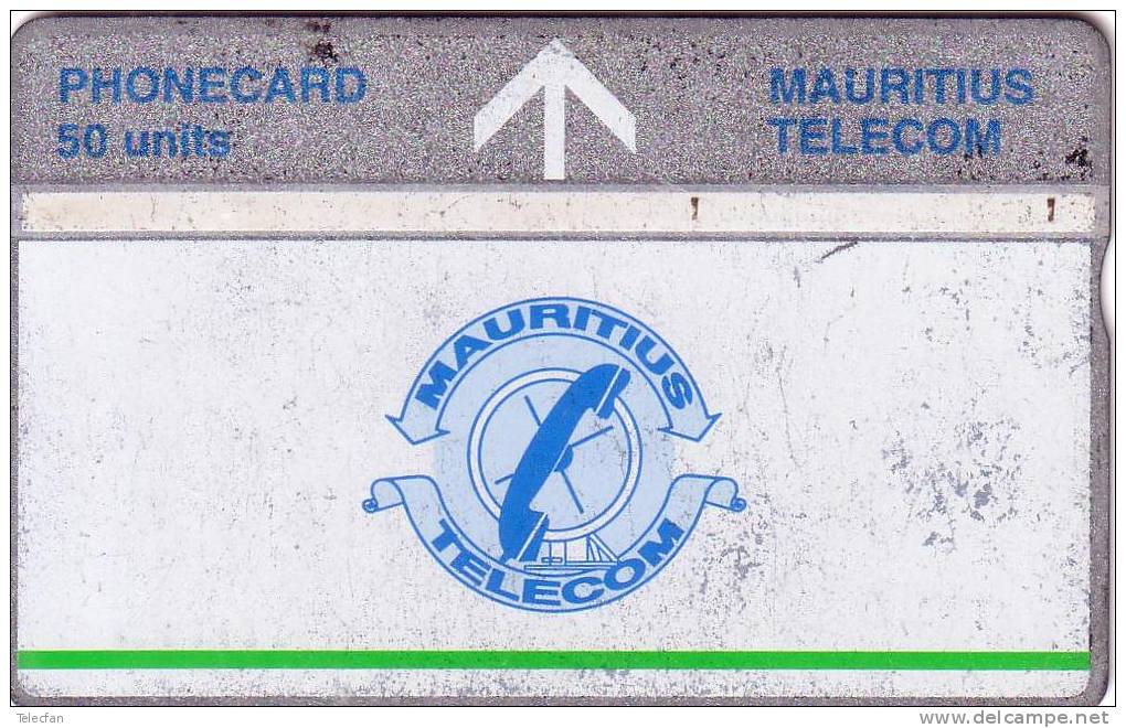 MAURICE LOGO 50U LIGNE VERTE GREEN LINE N°709D.... UT - Mauritius