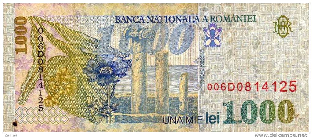 Banca Nationala A Romaniei - 1.000 Lei Una Mie - Mihai Eminescu - Roumanie