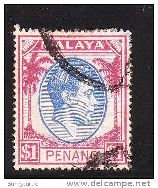 Penang Malaya 1949-52 KG $1 Used - Penang