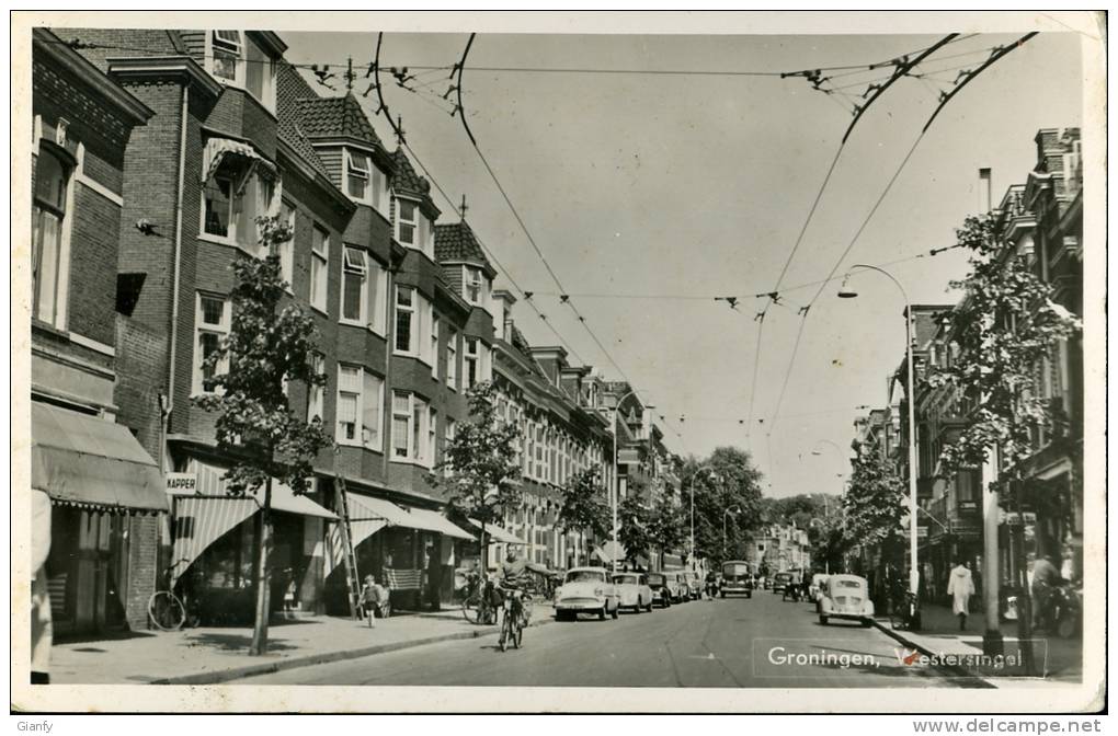 HOLLAND OLANDA HOLLANDE HOLANDA GRONINGEN WESTERSINGEL 1957 - Groningen