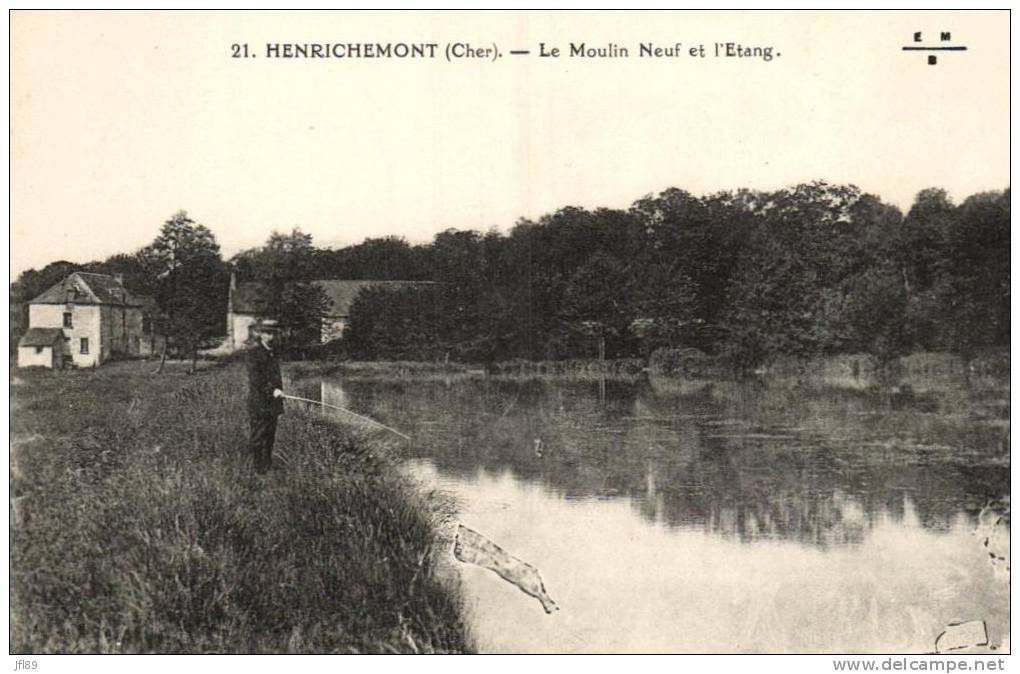 18 - Henrichemont - Le Moulin Neuf Et L´ Etang -¨Pêcheur - 19649 - Henrichemont