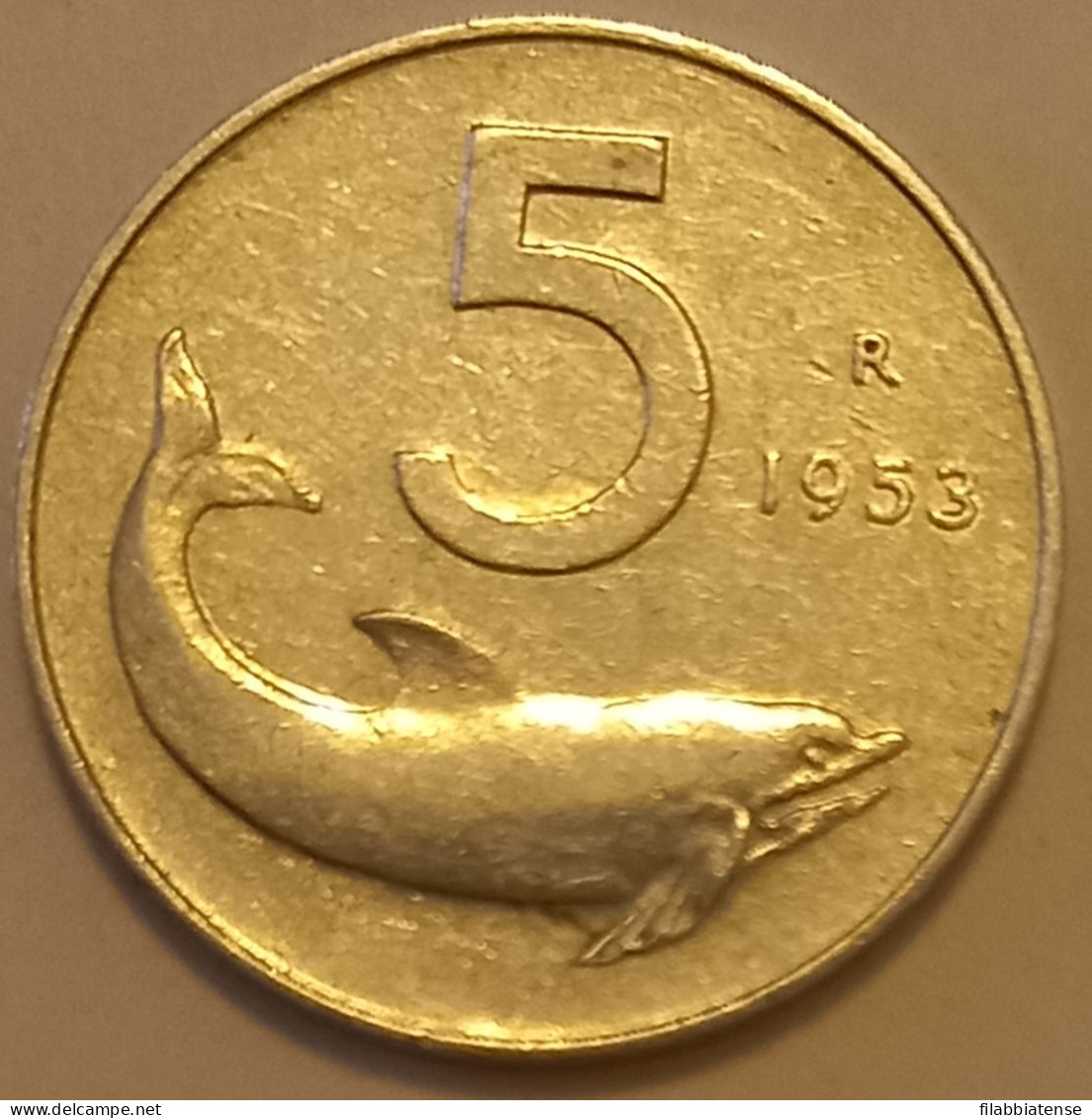 1953 - Italia 5 Lire   ---- - 5 Lire