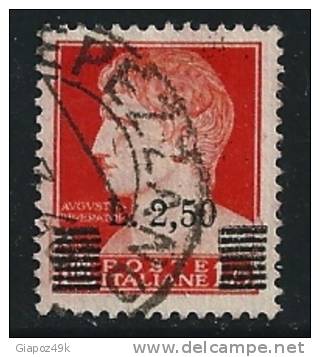 ● ITALIA - LUOGOTENENZA 1945 - Soprastampato - N.° 523 Usato, Serie Completa - Cat. ? € - Lotto N. 857 - Used