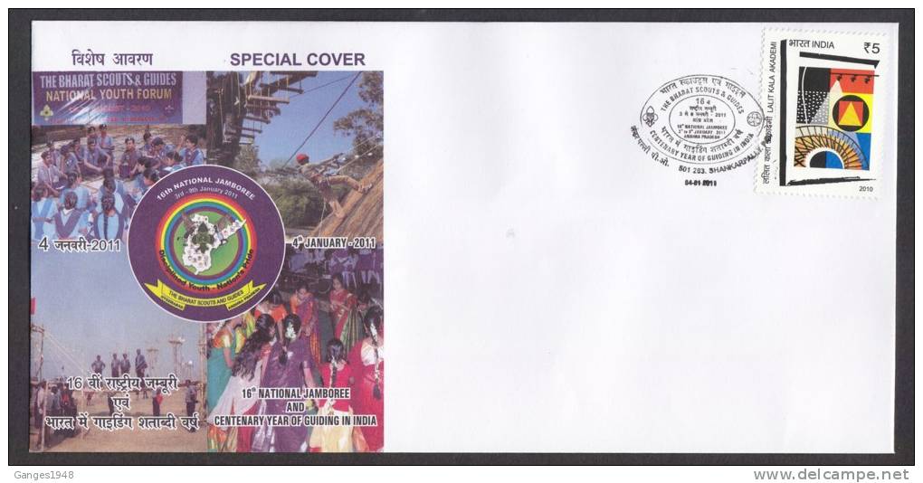 India 2011   16 Th  NATIONAL SCOUTS JUMBOREE Cover # 22922 Indien Inde - Other & Unclassified