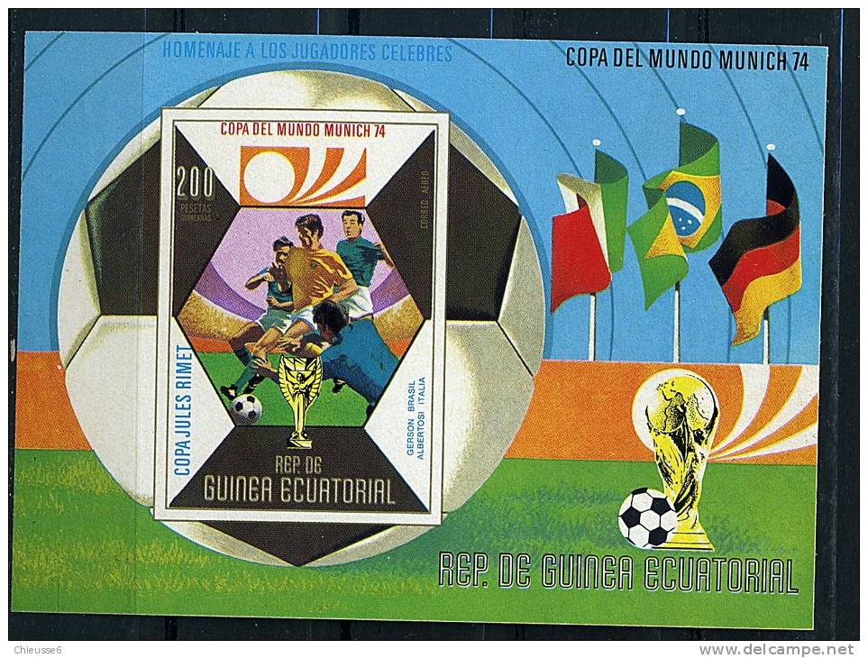 (B12 - Lot 23) Guinée équatoriale **  Bloc ND - Coupe Du Monde De Foot à Munich - Equatorial Guinea