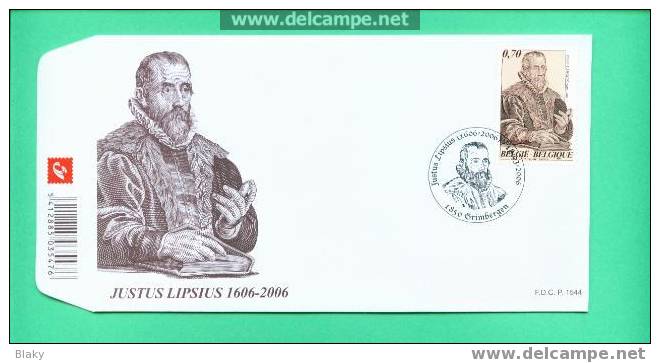 2006 FDC  JUSTUS LIPSIUS 1606-2006 - 2001-2010