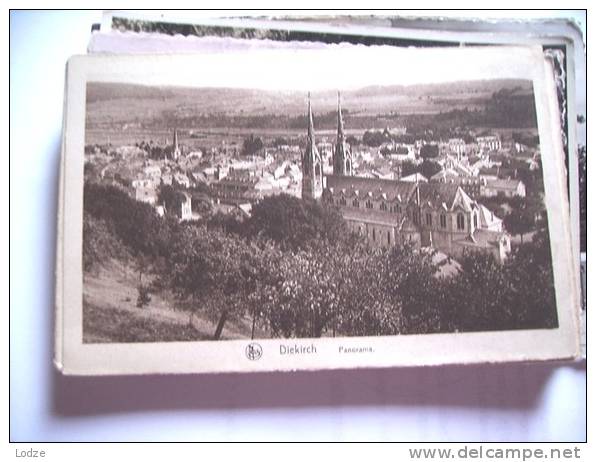 Luxemburg Luxembourg Diekirch Panorama With Church - Diekirch