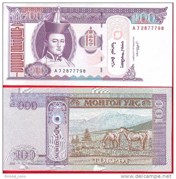 Mongolia, 100 Tugrik  2008, UNC Crisp - Mongolei