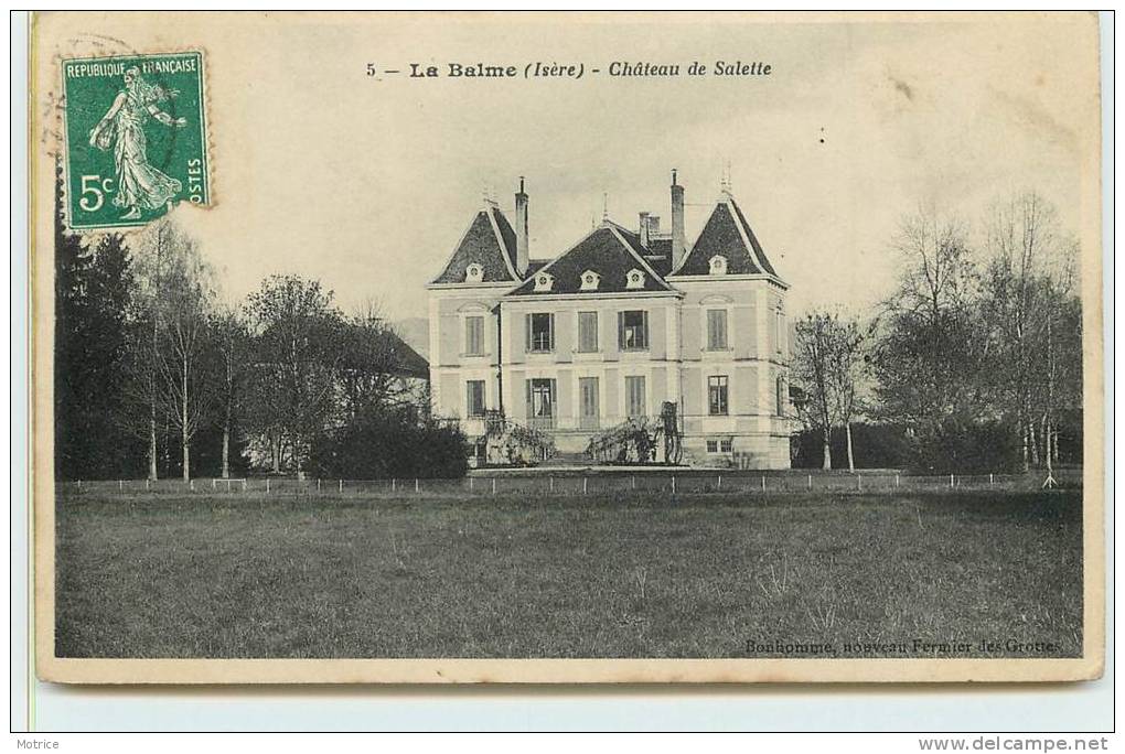 LA BALME  -  Château De Salette. - La Balme-les-Grottes