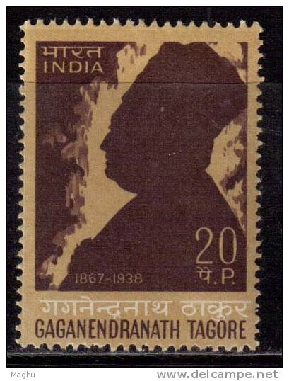 India MNH 1968,  Ganganendrantah Tagore, Painter, Cartoonist, Art., - Ongebruikt