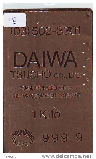 Télécarte Japon * D´OR * PHONECARD JAPAN * FINE GOLD * GOLDBARS  (18) TELEFONKARTE * 1 KILO FINEGOLD - Timbres & Monnaies