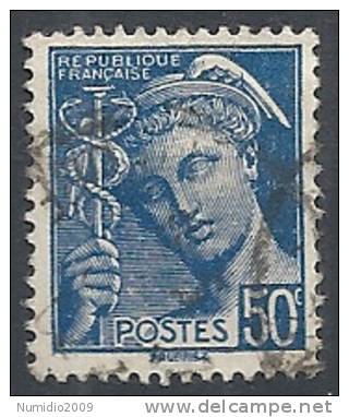 1942 FRANCIA USATO MERCURIO 50 CENT - FR046 - 1938-42 Mercure