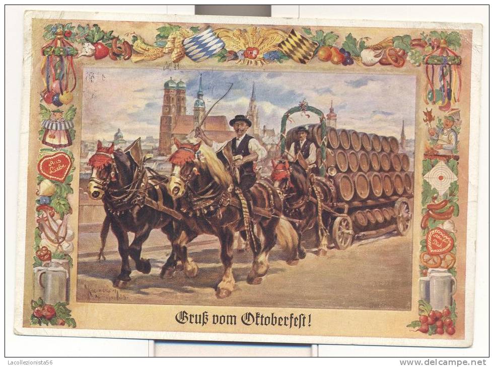 1491-GRUSS VOM OKTOBERFEST-1956-BIER-FG - Ferias