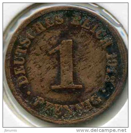 Allemagne Germany 1 Pfennig 1912 A J 10 KM 10 - 1 Pfennig