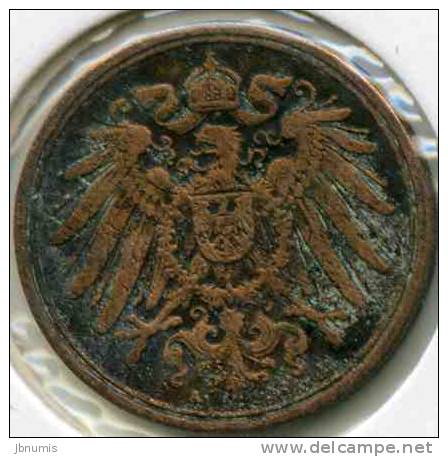 Allemagne Germany 1 Pfennig 1912 A J 10 KM 10 - 1 Pfennig