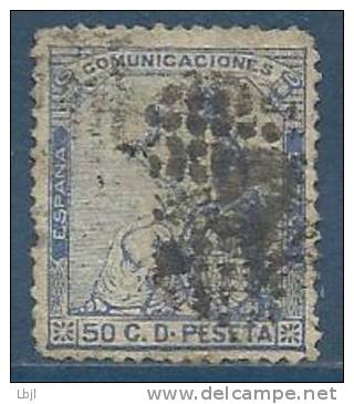 ESPAGNE , SPAIN , 50 C , Allégorie De La République , 1873 , N° Y&T 136 - Oblitérés