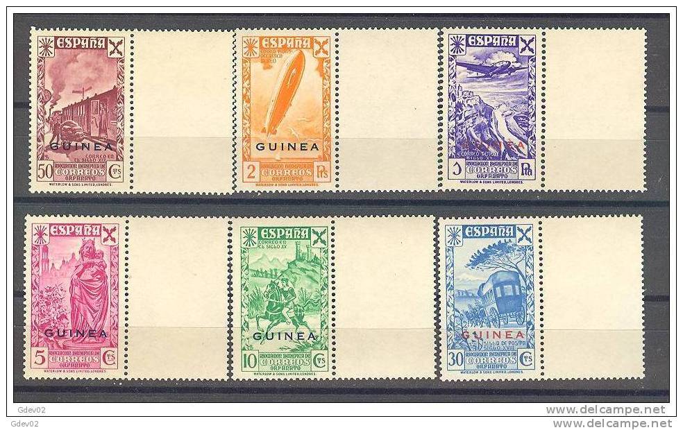 GUIBE12SCSBL-L2556TEURESBENEF.Guinee .GUINEA  ESPAÑOLA .BENEFICENCIA..HISTORIA DEL CORREO.1943.(Ed 12/7**) - Bienfaisance