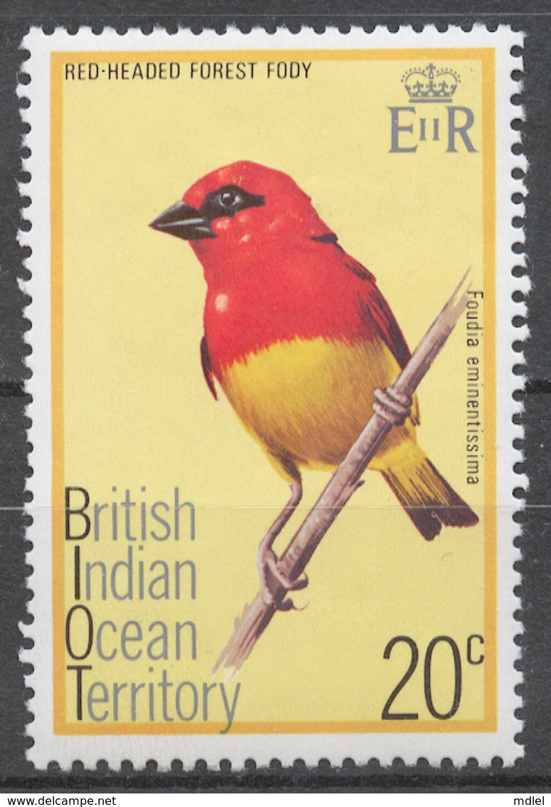 BIOT 1975 Mi#65* BIRD - Territoire Britannique De L'Océan Indien