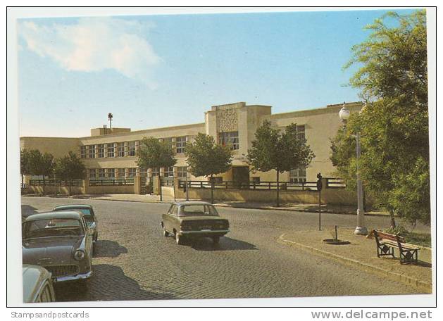 Portugal Beja Alentejo Voiture Opel École Architecture Moderniste Carte Postale CPM Postcard Car School Modernist - Beja