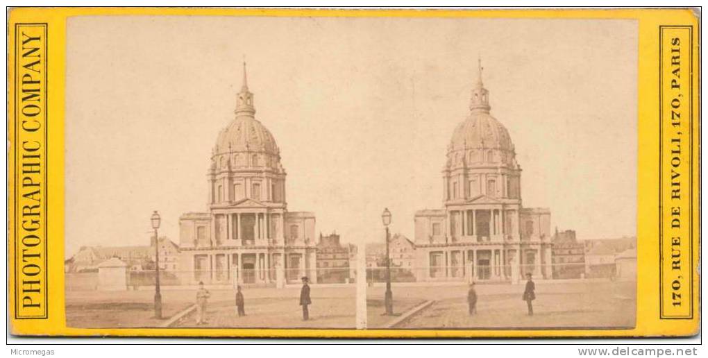 Photographic Company - Photo Stéréoscopique - PARIS - Dôme Des Invalides - Stereo-Photographie