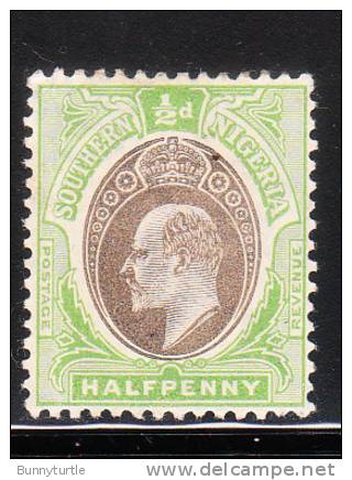 Southern Nigeria 1904-07 Edward VII 1/2p Mint - Nigeria (...-1960)