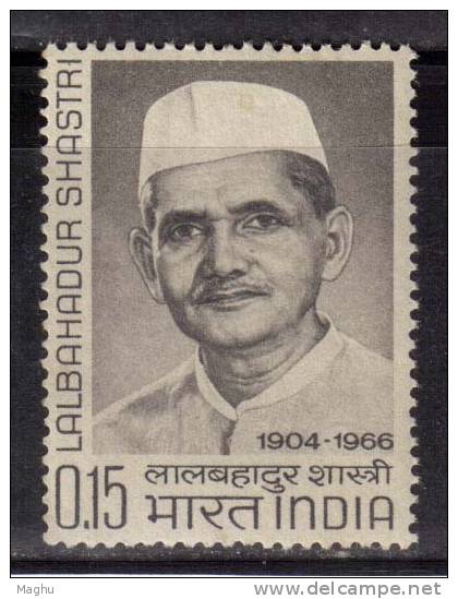 India MNH 1965, Lal Bahadur Sastri., Statesman - Ungebraucht