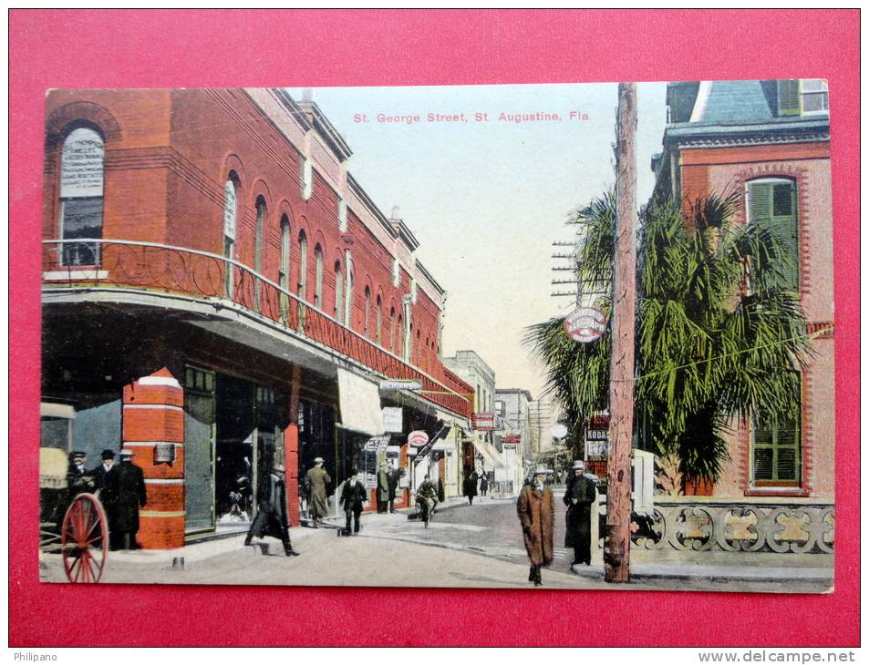 - Florida > St Augustine (  St. George Street   Ca 1910--  - - - -- - - -ref 539 - St Augustine
