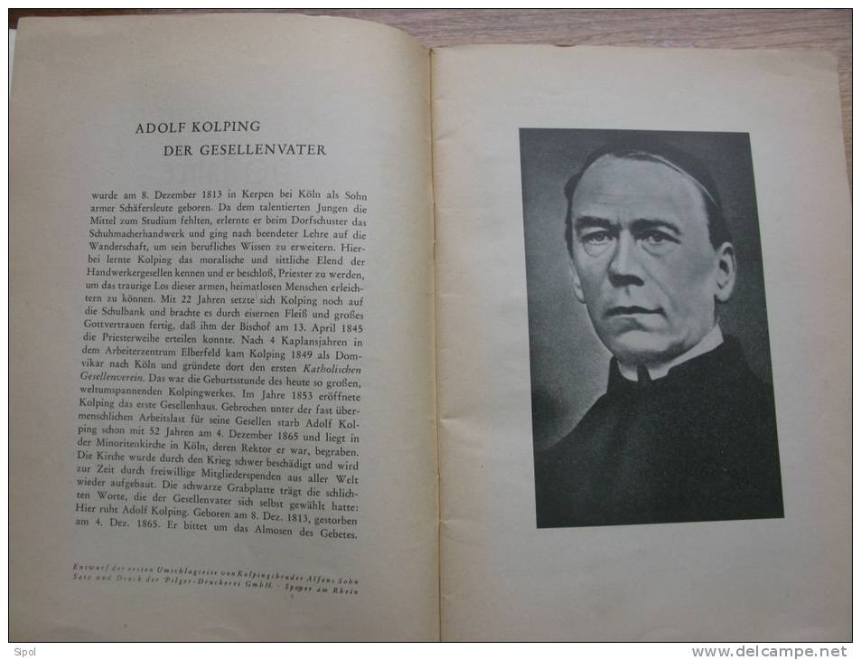 90 Jahre Kolpingsfamilie 1 Speyer 1860-1950 Brchure De 26 Pages  En Allemand Gothique - Biographies & Mémoires