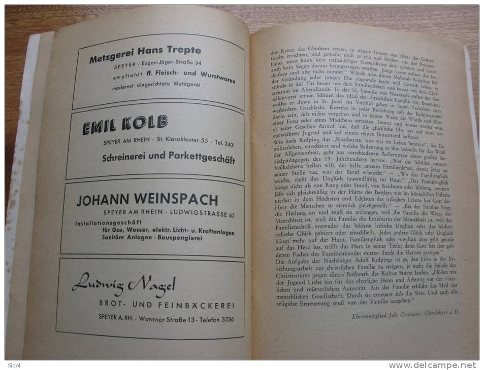 90 Jahre Kolpingsfamilie 1 Speyer 1860-1950 Brchure De 26 Pages  En Allemand Gothique - Biographies & Mémoirs