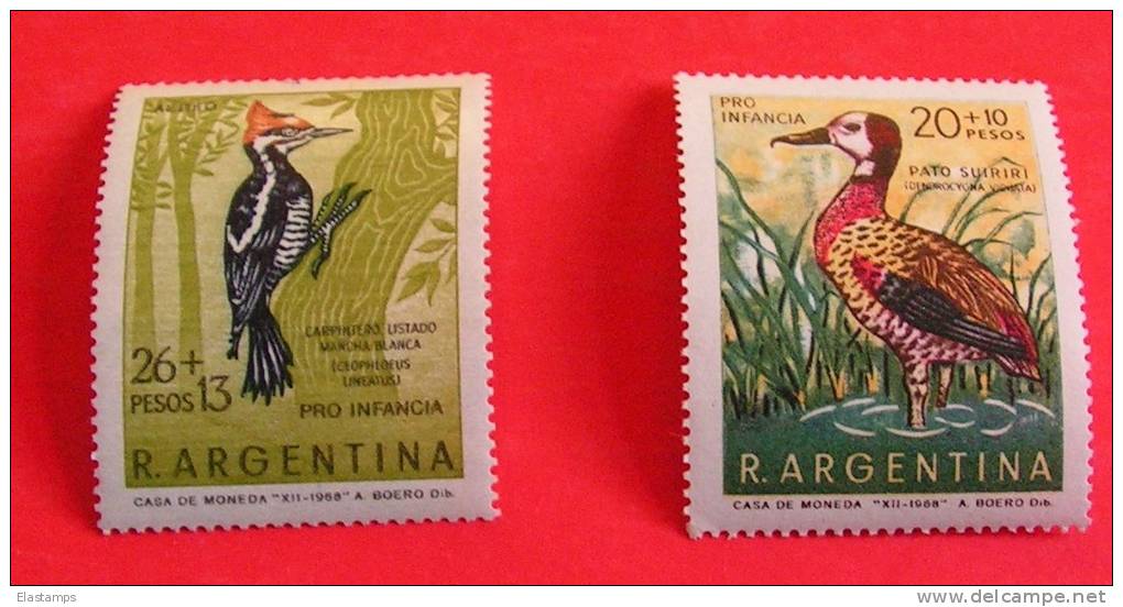 =Argentyna Vögel Birds  1968   ** MNH - Unused Stamps