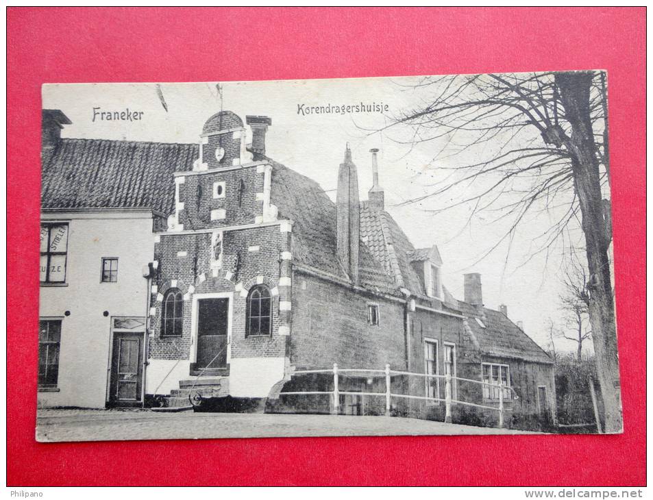 > Netherlands > Friesland > Franeker -- Korendragershuisje 1908 Cancel   - - - - Ref 540 - Franeker