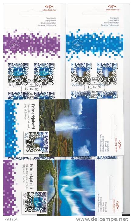 Islande Carnets C1288/1289 Oblitérés Complets Europa 2012 "visitez L´Islande" - Markenheftchen
