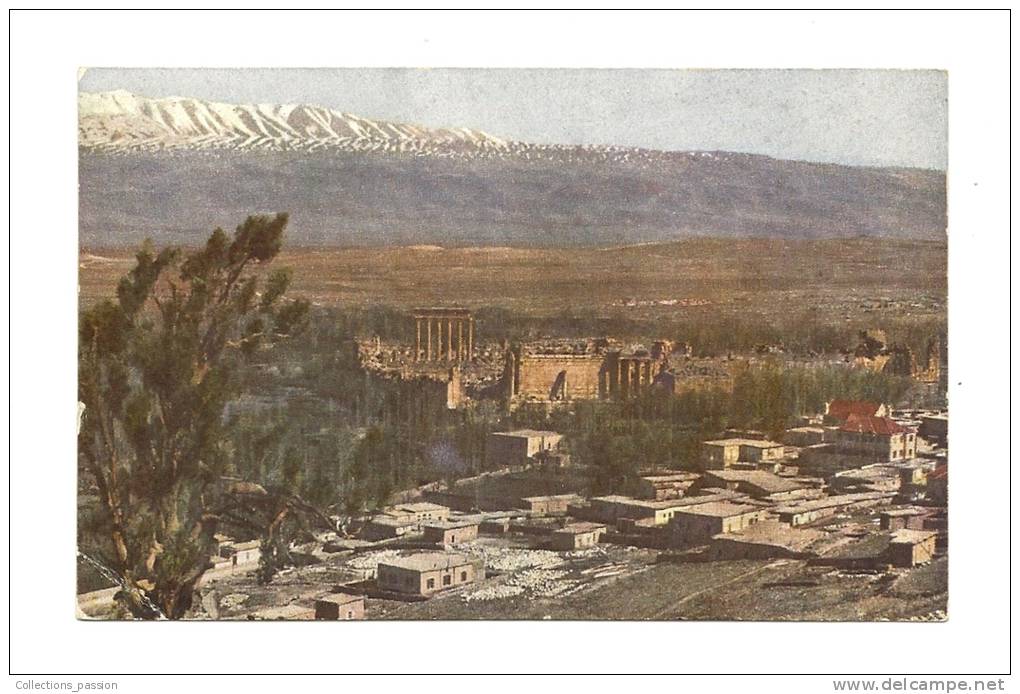 Cp, Liban, Baalbek, Vue Générale De L'Acropole Et D'une Partie De La Ville , écrite 1924 - Libanon