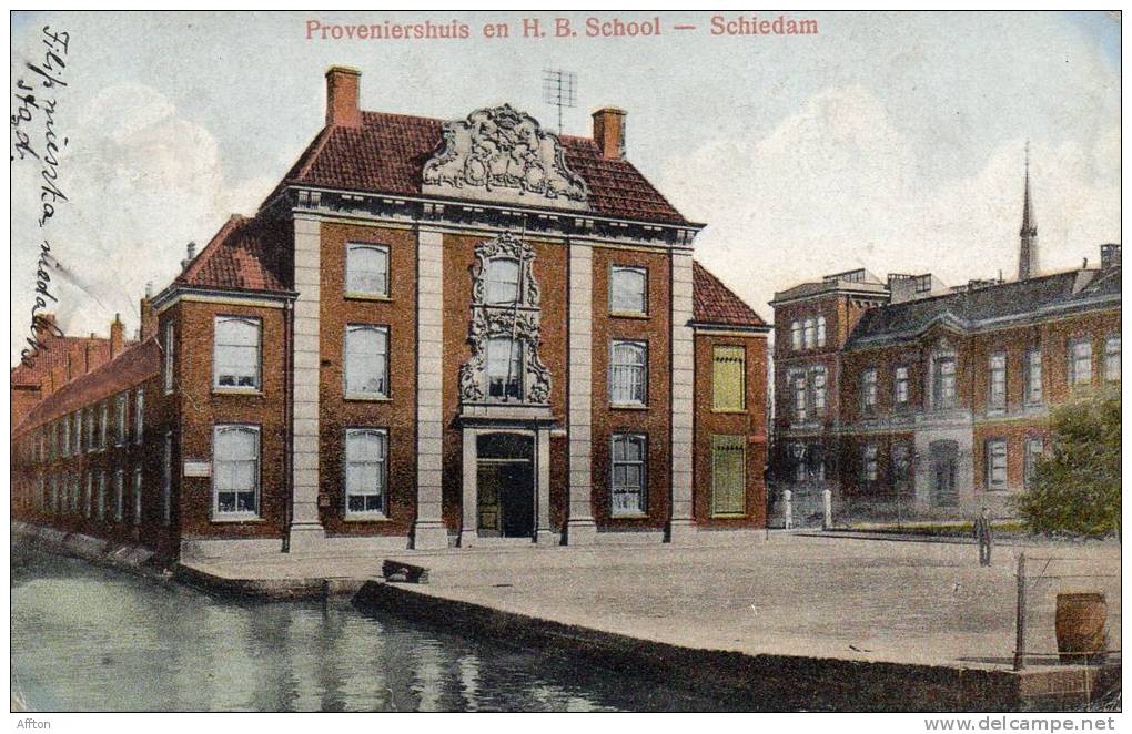 Schiedam 1910 Proveniershuis En HB School - Schiedam