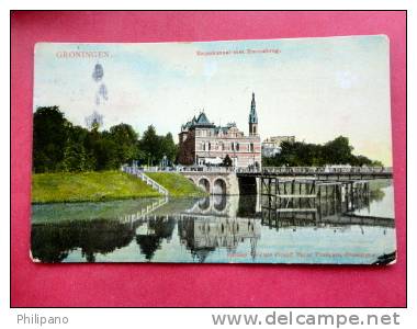 Netherlands > Groningen > Groningen-   Eemskanaal Met Emmabrug 1910 Cancel   ----   Ref 542 - Groningen