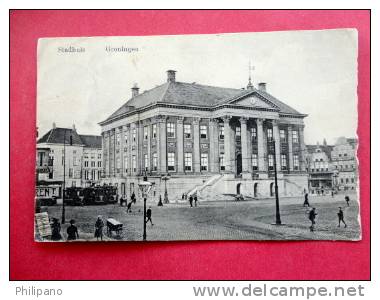 Netherlands > Groningen > Groningen-   Stadhuis 1913 Cancel  ----   Ref 542 - Groningen
