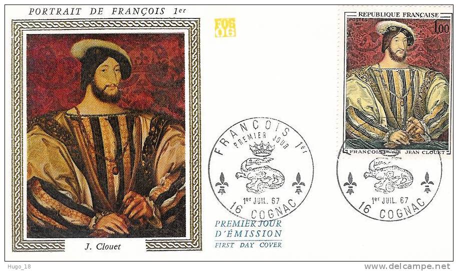 FDC  France 1967: François 1er - Königshäuser, Adel