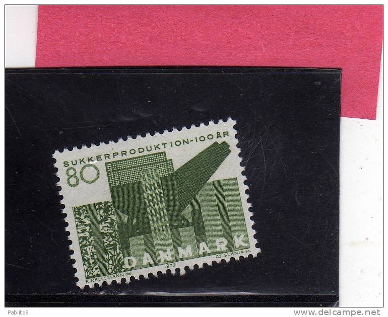 DANEMARK DANMARK DENMARK DANIMARCA 1972 CENTENARY OF DANISH SUGAR PRODUCTION 80o MNH - Nuovi