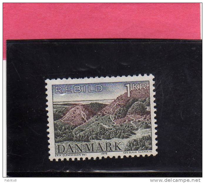 DANEMARK DANMARK DENMARK DANIMARCA 1972 NATURE MOORLAND BRUGHIERA MNH - Unused Stamps