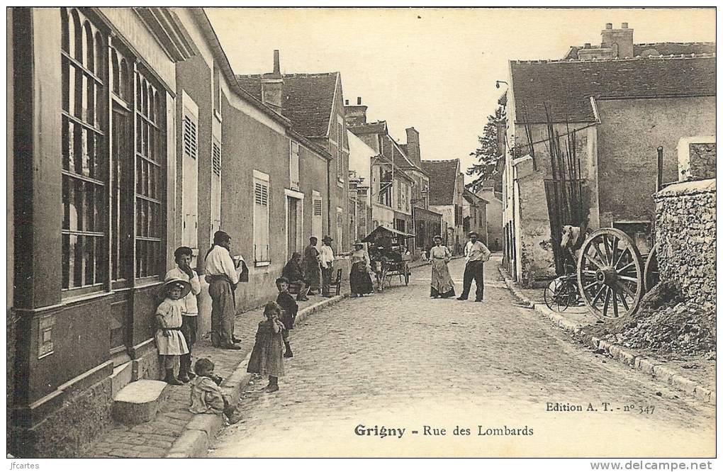 91 - GRIGNY - Rue Des Lombards - Belle Animation - Grigny