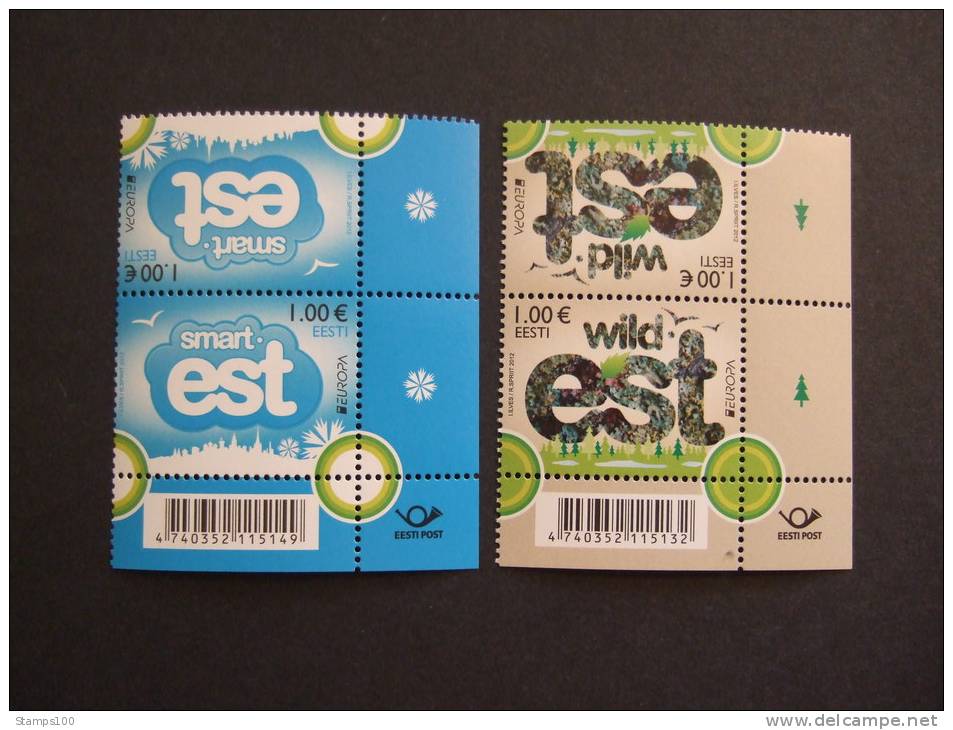 ESTONIA 2012     CEPT VISIT EUROPE    4 STAMPS   MNH *   (Q48-204) - 2012