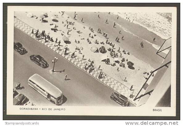 Brésil Brasil Carte Postale 1940 Copacabana Rio De Janeiro Brazil Postcard - Copacabana