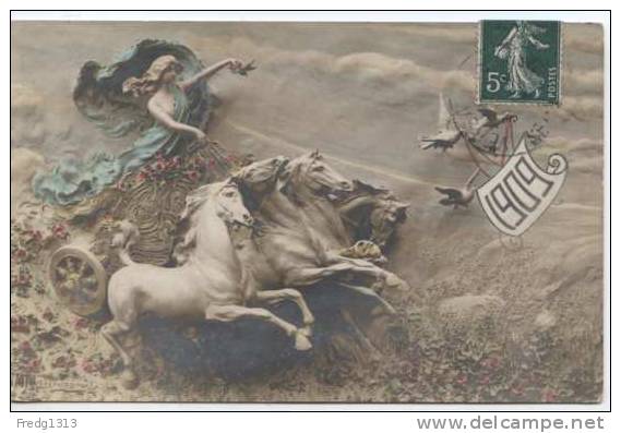 Fetes - Nouvel An - 1909 - Char - Nouvel An