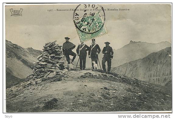 Rencontre Alpins Italiens Et Français Au Mamelon Frontiere E. Reynaud Edit. Chambery - Zoll