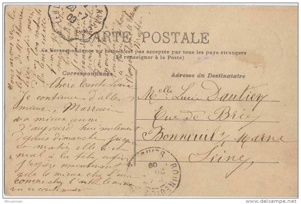 CPA 94 - Villecresnes - Cerçay - Le Bureau De Tabacs - Carte Rare - Villecresnes