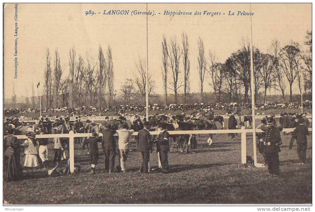 CPA 33 - Langon - Hippodrome Des Vergers - La Pelouse - Langon