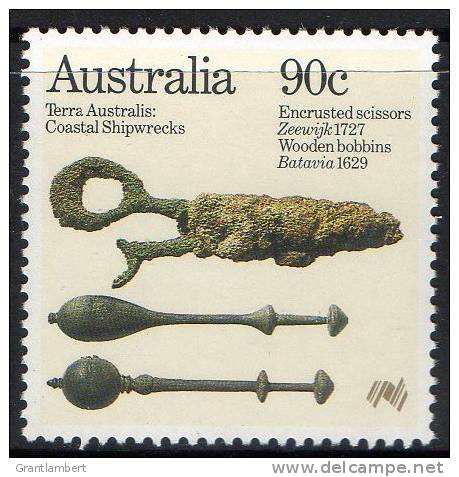 Australia 1985 Terra Australia - Coastal Shipwrecks 90c Encrusted Scissors MNH - Mint Stamps