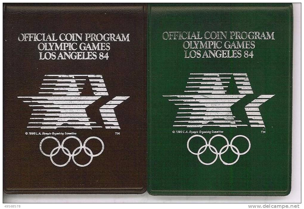 STATI UNITI D'AMERICA - SERIE 2 MONETE DA 1$ ARG.PROOF "OLYMPIC GAMES - LOS ANGELES 1984 - - Collections